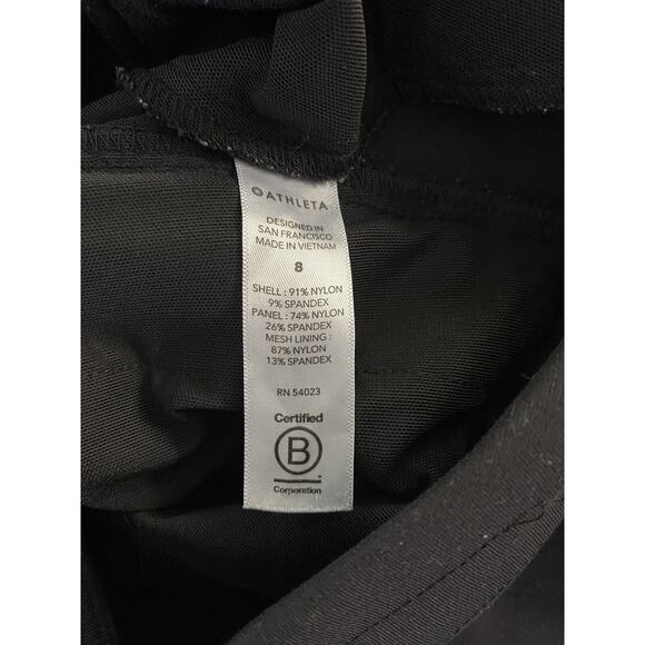 Athleta Black Sz 8 Headlands Hybrid Trekk Jogger Vertical Pockets Flaw No Tie - Picture 7 of 10